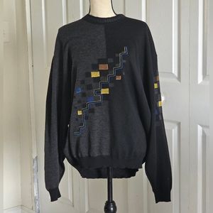 LEGENDARY GERMAN DESIGNER "SELDOM"  MEN COTTON SWEATER. MADE IN GERMANY